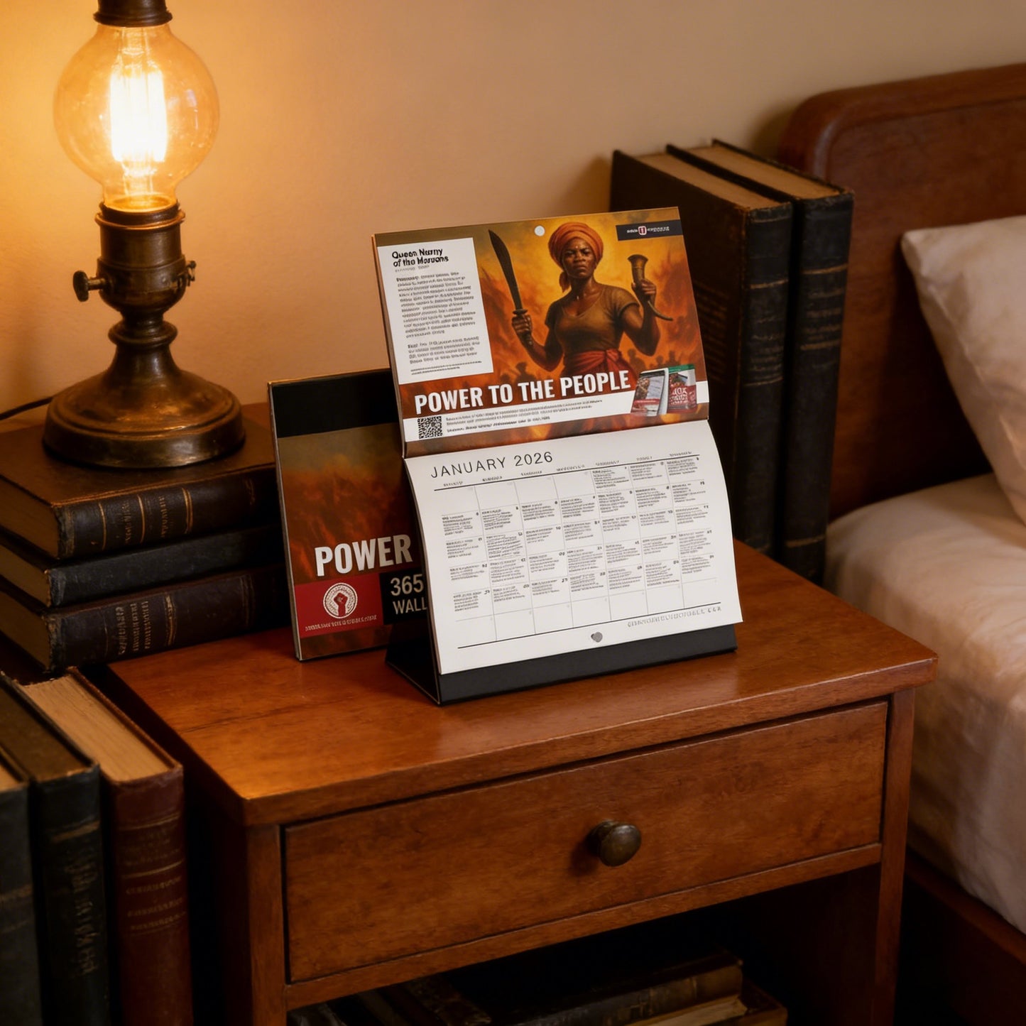 📅2026 Calendar 365 Daily Facts Black History - “Power to the People” Theme✊🏾