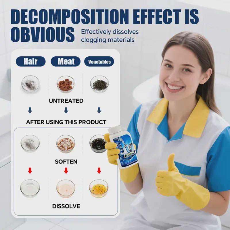 💪Powerful Pipe Dredging Agent for Kitchen and Toilet Pipelines🌟