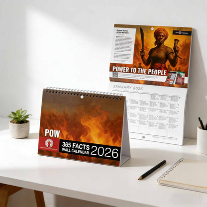 📅2026 Calendar 365 Daily Facts Black History - “Power to the People” Theme✊🏾