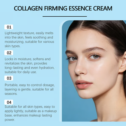 🧴Polypeptide Collagen Elastic Essence Cream Moisturizing Hydrating Firming Low Irritating Serum✨