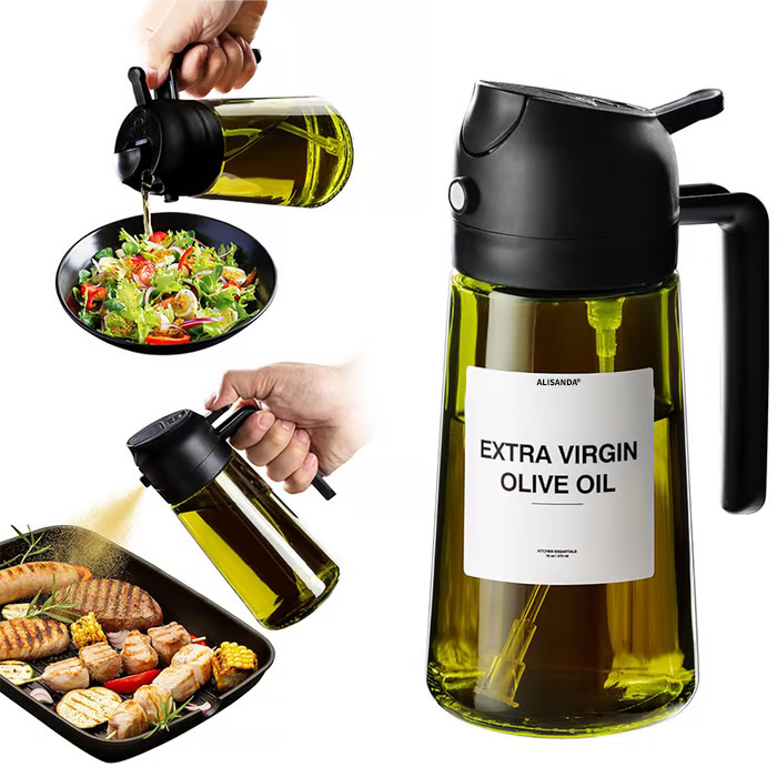 🎁HOT SALE 49% OFF💕2 in 1 Glass Oil Sprayer & Dispenser