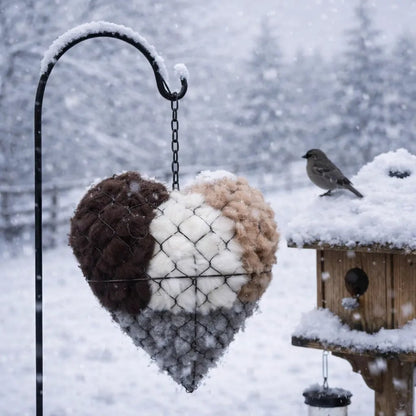 🔥LAST DAY 50% OFF - 🕊️🏡Handmade Natural Alpaca Fiber Bird Nesting Heart❤️A Cozy Gift for Birds