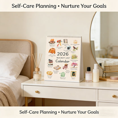 ✨2026 Bucket List Spiral Calendar: Slow Down & Savor the Seasons📅