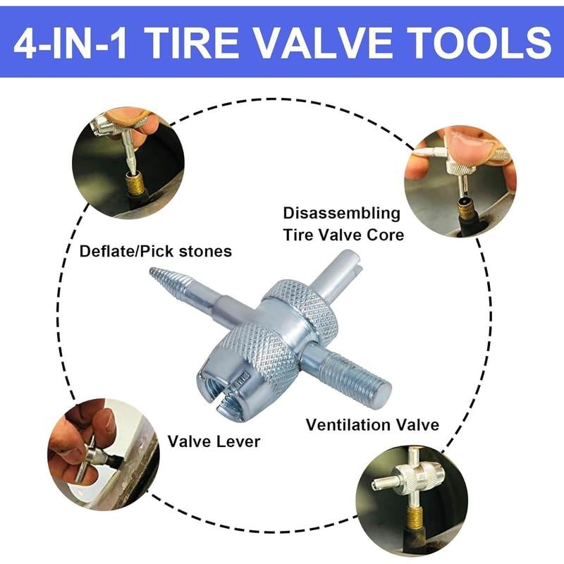⏰Last day Sale Save 60%-🔥SnapFixMate Tire Valve Tool Kit -⚡Fix Leaky Valves in 15 Seconds