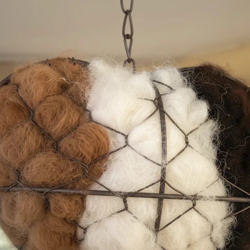 🔥LAST DAY 50% OFF - 🕊️🏡Handmade Natural Alpaca Fiber Bird Nesting Heart❤️A Cozy Gift for Birds